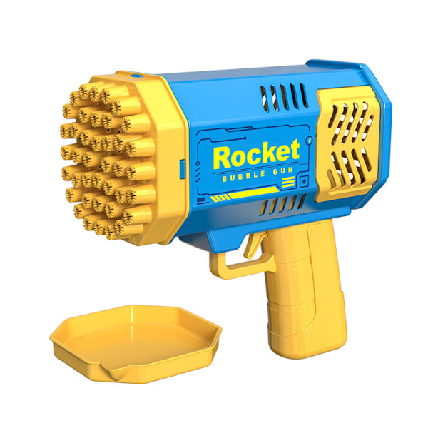 Leksaker för barn 3-8 år: 2-pack Bubble Gun Bubble Machine, utomhus trädgårds Bubble Machine (2Blå)