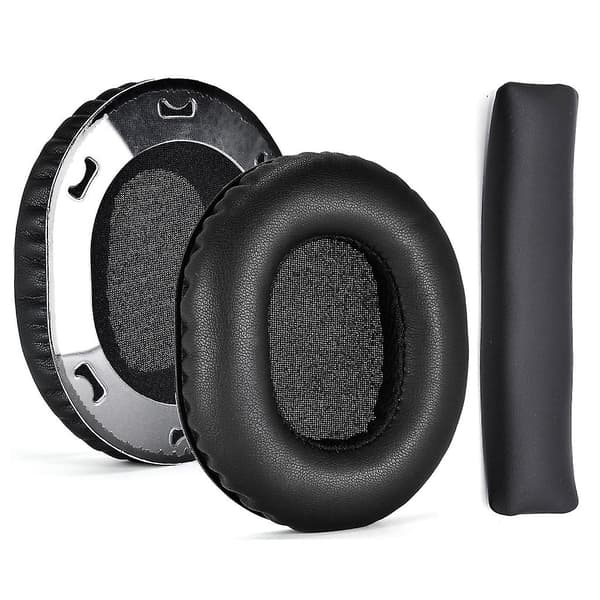 Myke øreputer Hodebøyle for ATH-M70X Hodetelefoner Ermer Memory Foam Øreputer