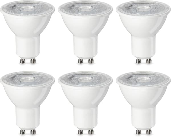 LED GU10 Spotlight Lampa, Varmvit, Ej Dimbar - 6-pack