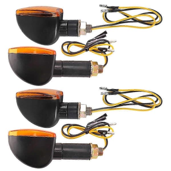 Universal 12V Motorcykel Blinklys Indikator Lys Foran Bag Blinkende Halogen Lys Blinker Flash Cykel Lampe Til js