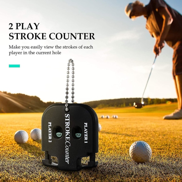 Keep Score: 2-spiller Stroke Counter Golf Score Indikator