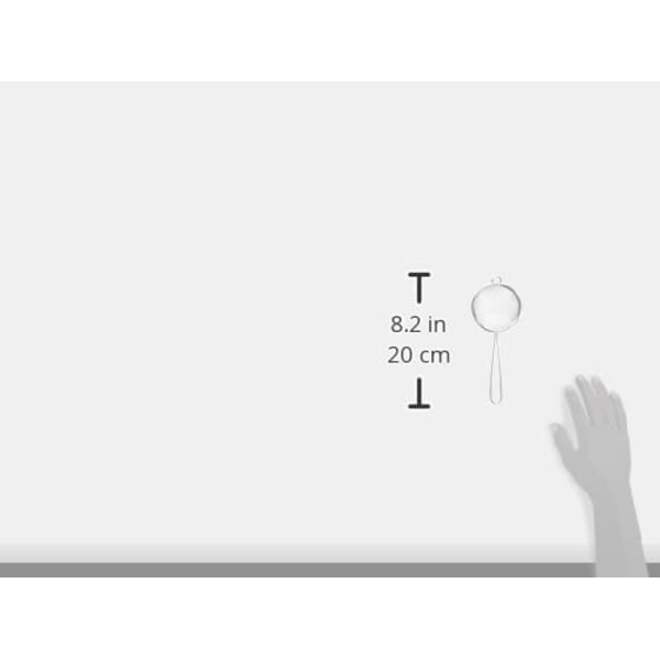 7 cm lang håndteret metalkølle, køkkenredskab og ideel til at si, dræne, vaske og et bredt udvalg af fødevarer, med et fint net til nem Tin 7cm / 2.75 Inches