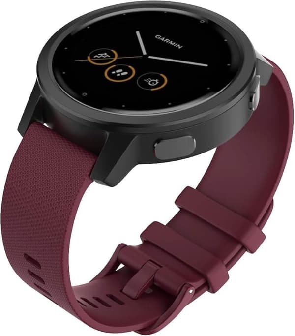 Silicone Strap for Garmin Vivoactive, Samsung Galaxy Watch, 18mm Quick Release Replacement Band