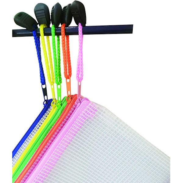 er File Zipper Bags Plastic Wallets Folder Extra Tyk (A3-5PCS) A35PCS