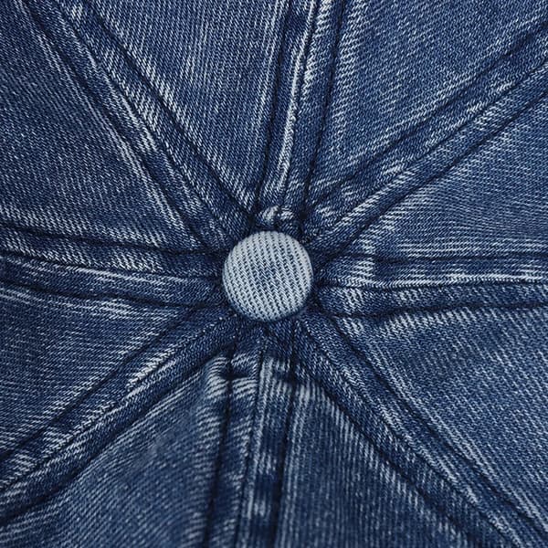 Denim aviskeps for kvinner, løstsittende aviskeps, lue, beret light blue