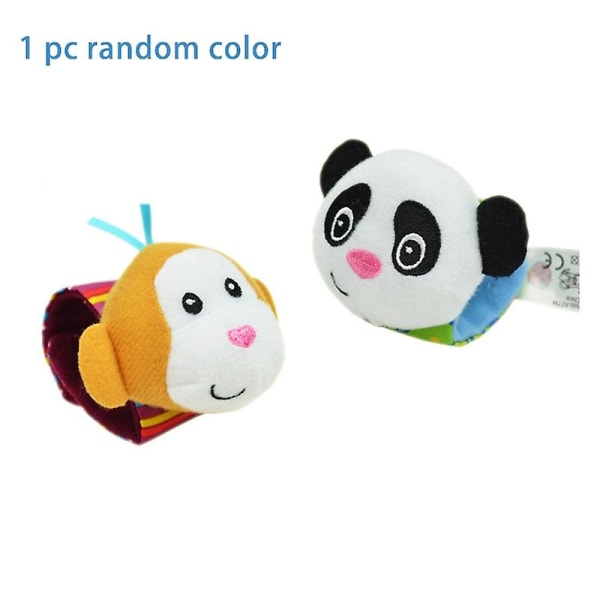 Baby Rattle Animal Toy Wrist Band Foot Socks 0-12 Months Soft Plush Cartoon Children Wrist Toy