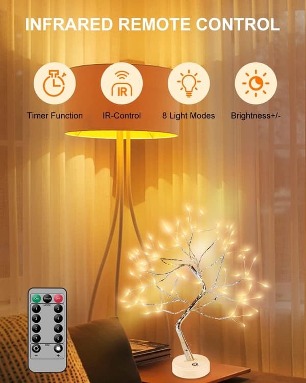 LED Light Tree with Remote Control, USB/Battery Powered, for Wedding Party Decoration