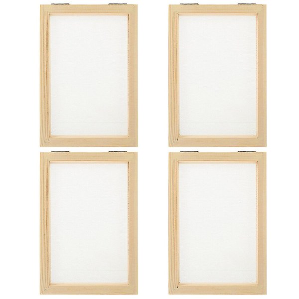 4pcs Paper Making Frame Diy Paper Making Frame Paper Making Wood Frame Wood Paper Frame