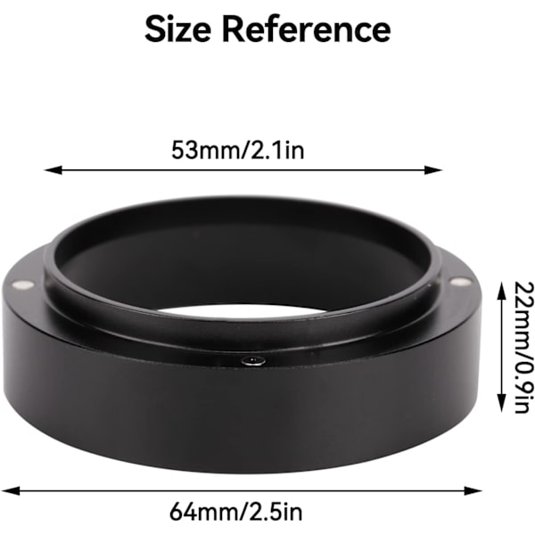 53 mm espressodoseringstragt, til tilbehør til kaffemaskiner