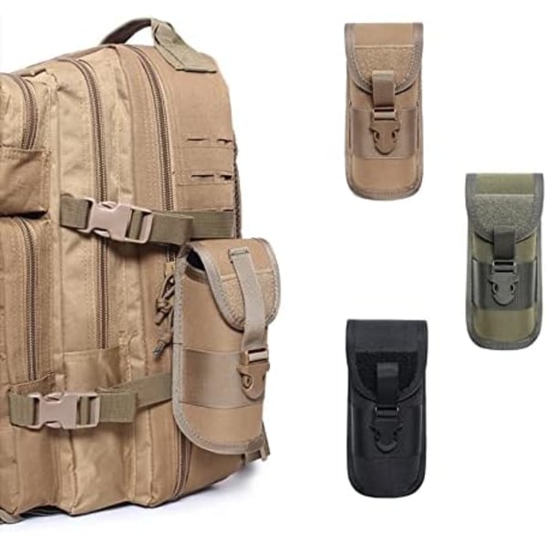 Taktiska glasögonfodral, stöttåligt skyddsfodral, bärbart solglasögonfodral för utomhusbruk Army Green