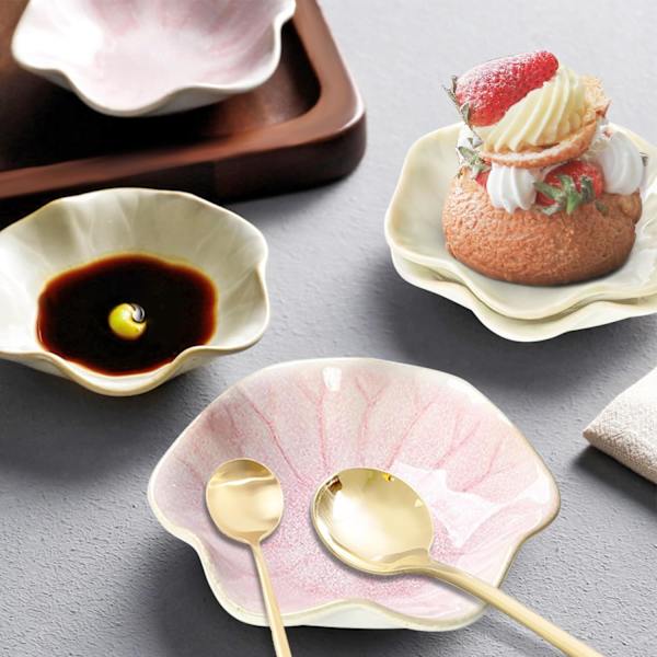 Keramisk Skedstöd, Tepåshållare, Blomformigt Skedställ Köket, Såsfat, Sushi Sojasås Dippa Skål, Kaffestation Dekoration Kaffeaccessoarer Pink