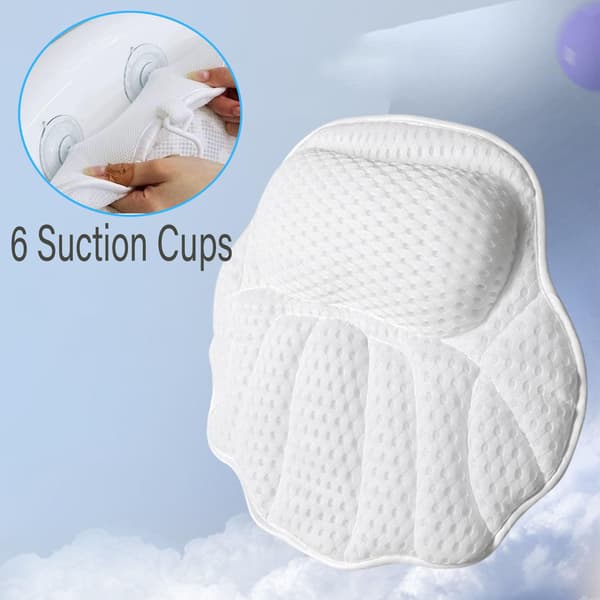 Badepute, badeknotte og 6 sugekopper, badekarpute, 4D Air Mesh badekarpute
