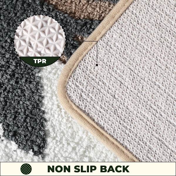 Superabsorbent Bath Mat Non-Slip Bathroom Mat Machine Washable Bath Mat Soft Microfiber Bath Mat