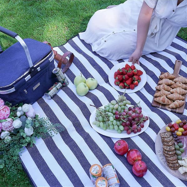 Vattentät Picknickfilt - Vikbar Utomhus Picknickmatta är perfekt för parker och stränder