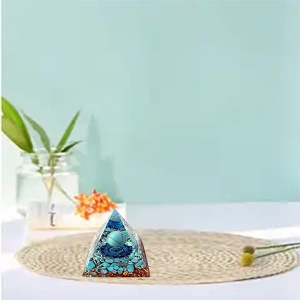 Krystallpyramide Steiner Livets Tre Energi Kvarts Krystaller Positiv Energi Generator Beskyttelse