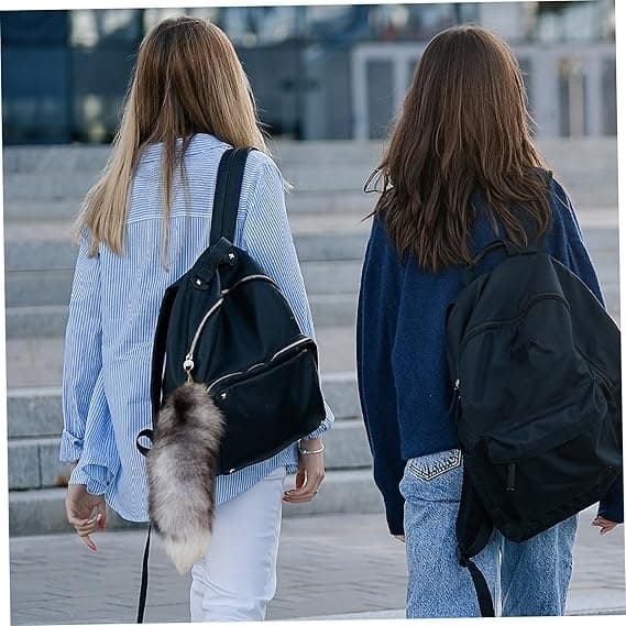 Fox Tail Keychain, 15.75 inch Fox Tail Keychain, Long-haired Artificial Fur Tail Decoration, Soft Fox Tail, Party Costume Fur Tails