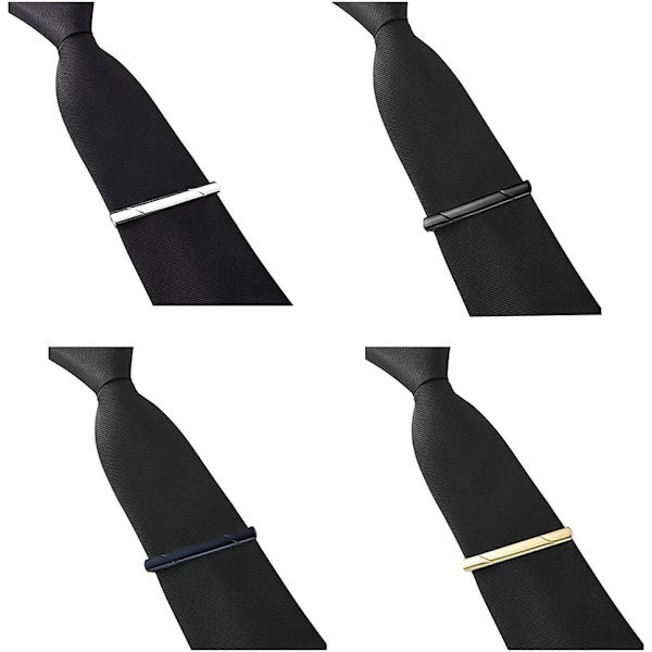 Metall slips for menn slipsklemme slipsklemme klemme klemme klemme for forretningsbryllupsfest uformell eller formell anledninger (gull) Gold