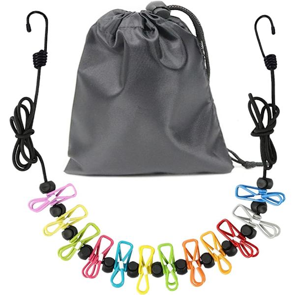 le Vaatteline, Retractible Vaatteline Matkustamiseen, Vaatteline 12 Vaatteidenpidikkeellä, Sisäpyykkinarulle, Ulkokäyttöön Leirintävarusteet (c Multicolor