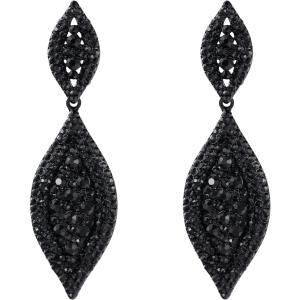 Drop øreringe til kvinder Glimrende Crystal Statement Teardrop Dangle Pierced øreringe Kostume smykker