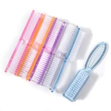 4 Pieces Nail Brushes with Handle Toenails Fingertips Cleaning Brushes for Home & Salon Use