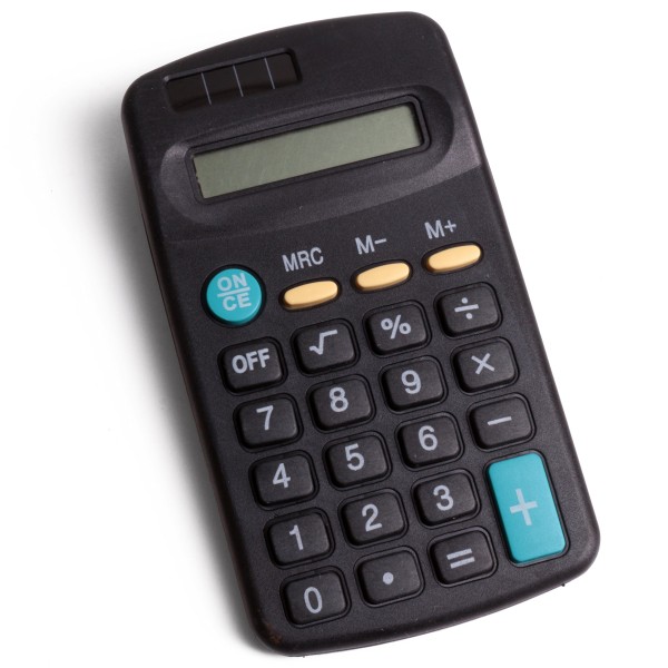 Elektronisk kalkulator med 8 siffer lommestørrelse, 110×65MM