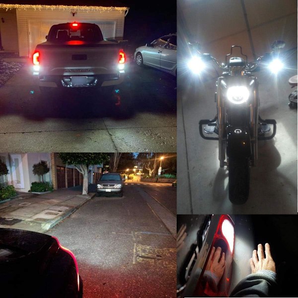 Nyeste 9-30V Super Bright Low Power 3157 4157 3057 3156 LED-pærer med projektorerstatning til baklys og baglygter til parkering Xenon White