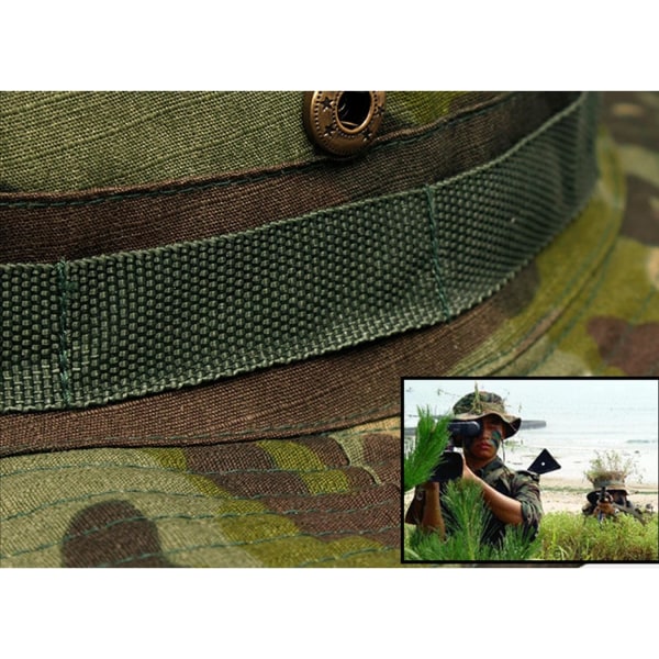 Boonie Tactical Fisherman Hat Sun Protection Vision Camouflage for Camping Hiking Fishing Men Unisex MC