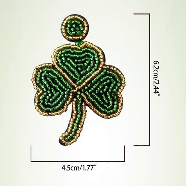 St. Patrick's Day Ørestikker Øreringe Øretilbehør Fest Smykker Perfekt Gave til Kvinder Piger Silver
