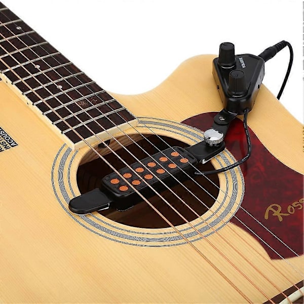 Metall 12-hulls magnetisk gitar pickup lydtransduser