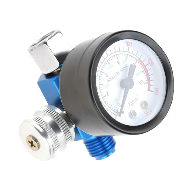 Lufttrycksregulator, 1/4\" Sprutpistol Lufttrycksregulator Tryckmätare Pneumatiskt verktygstillbehör