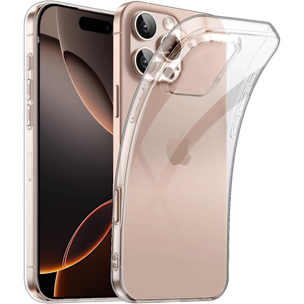 Transparent Silicone Case for iPhone 16 Pro - Thin, Clear