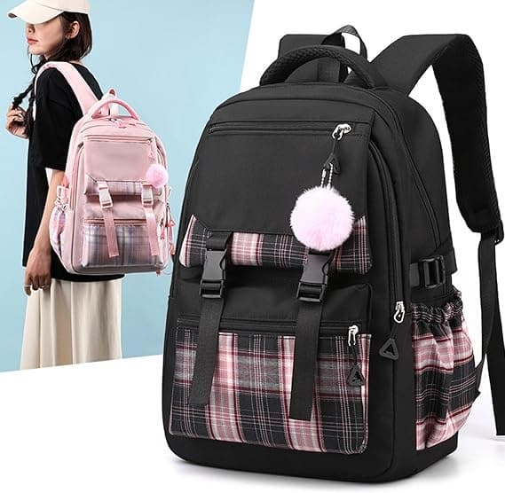 College Campus School Bag Women Korean Version School Backpack Decompression Girls School Bag Junior Shoulder Backpack