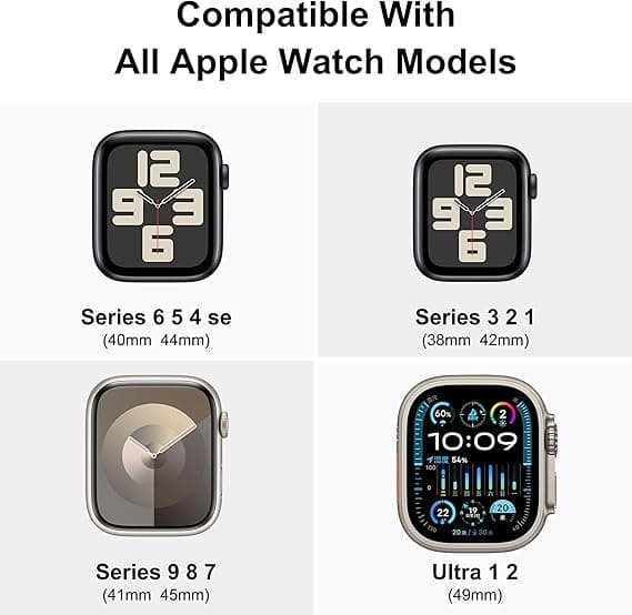 Armbandskopplingar, Ersättningslänkfäste för Apple Watch 38/40/41mm 10-pack (silver)
