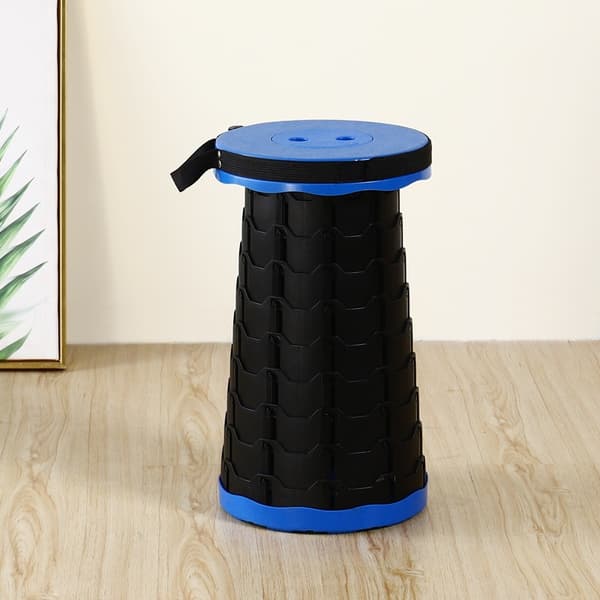 Portable Telescopic Stool, Retractable Folding Stool for Camping Garden Fishing Hiking Travel BBQ, Adjustable Foldable Stools