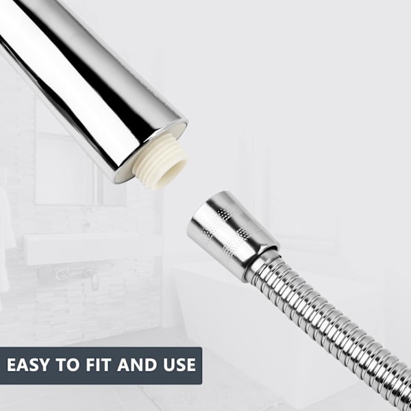 Håndholdt dusjhode for bad - Elegant oppgradert justerbar - 5 dusjopplevelser - Passer til dusjslangen din Single Head(Universal Fit) Single Head(Universal Fit)