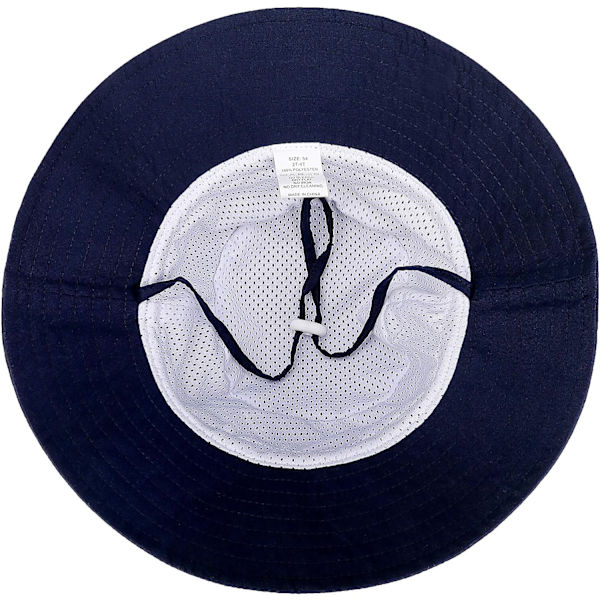 Baby Solhatt Leende Ansikte Småbarn UPF 50+ Solskyddande Hinkhatt Fin Strandhatt för Baby Flicka Pojke Justerbar Mössa Navy 918 Months