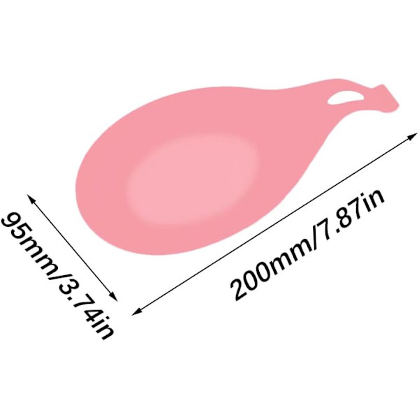 zl Ske Rest, Silikon Ske Rest, Køkken Silikon Ske Rest, Køkken Silikon Ske Holder, Madlavning Ske Rest, Madlavningsredskab Rest, til Spatel Pink