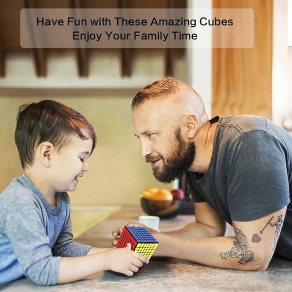 7x7 Speed Cube, 7x7x7 Cube Super-Holdbar Klistremerke med Levende Farger (7x7x7) 7x7x7 3x3x3