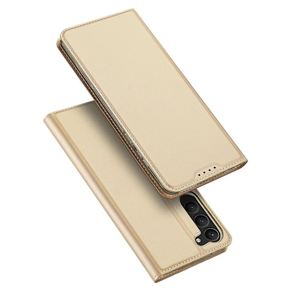 Dux Ducis Skin Pro-serie för Samsung Galaxy S23 PU-läderfodral med kortfack, anti-scratch, hopfällbart stativ, telefonskal