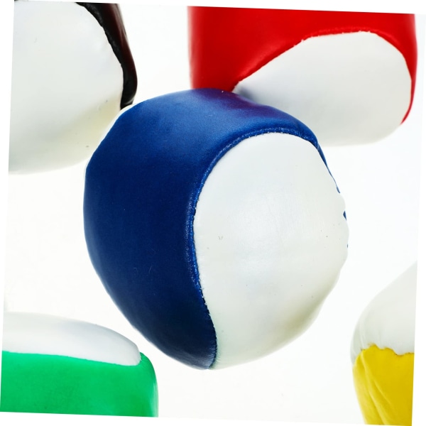 12 stk Pu-skinn sjongleringsballer Små runde beanbags for barn Barn