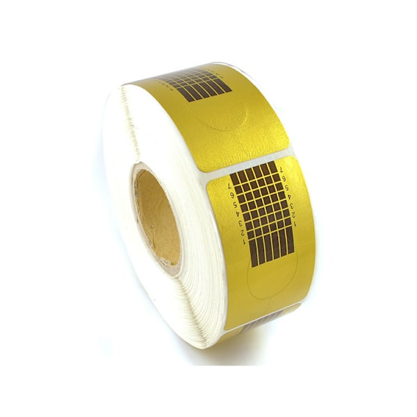 500 st Nagelmallar nagelformer nagelmallar nagelformar Guld