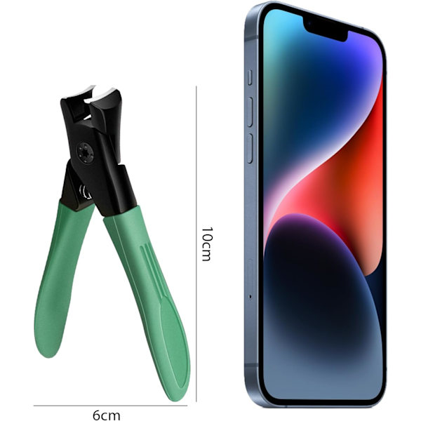 Negleklippere til tykke negle Start Makers Negleklippere til tånegle Bred kæbe Negleklipper Heavy Duty Negleklipper Skarpe buede tånegleklippere til mænd Blue Style C