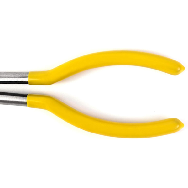 Långräckviddiga nåltång, Långräckviddiga elektroniktänger, Raka tandade käftar, 11 tum / 280 mm Straight Nose Pliers