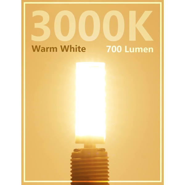 G9 LED-lampor 7W, Varmvitt 3000k, LED-lampor G9, motsvarande 70W halogenlampor, ingen flimmer, icke-dimbar, energibesparande LED-lampor, 700LM, AC