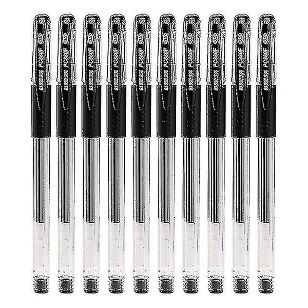 Kulagnspennor 0,5 mm bläckgelpenna | Skolmaterial Svart gelpenna - 10 st/set Gelbläck -