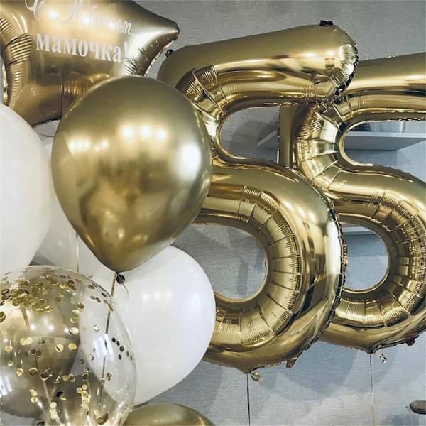 Guld Ballong Nummer 5, 40 Tum Stor Självuppblåsande Folienummer Ballonger 0-9, Ljus Guld Digital 5 Helium Ballong för 5:e Flickor Pojkar Kvinnor Födelsedag Champagne Gold Number 5