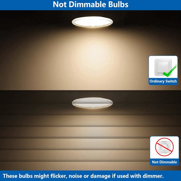 6X 5W MR16 LED-pærer, GU5.3 LED-pærer, dagslys hvid 4500K, 2-bens spotpærer 12V, energibesparende pærer erstatter 45W halogen Neutral White 6 Count (Pack of 1)