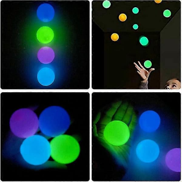 4 st Barn Sticky Wall Ball För Tak Stress Relief Globbles Squishy Relief Leksaker