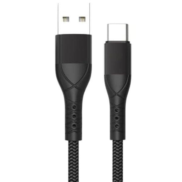 Stærk og holdbar USB-A til USB-C hurtig dataladekabel Ladekabel Synkronisering til smartphone og tablets