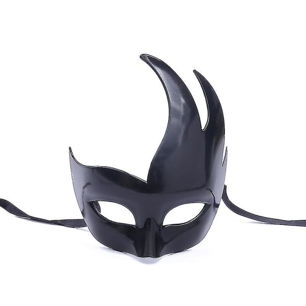 Maske til maskerade - Halv ansigtsmaske - Cool plastik - Dekorative maske til maskeradebal (1 stk. - sort)